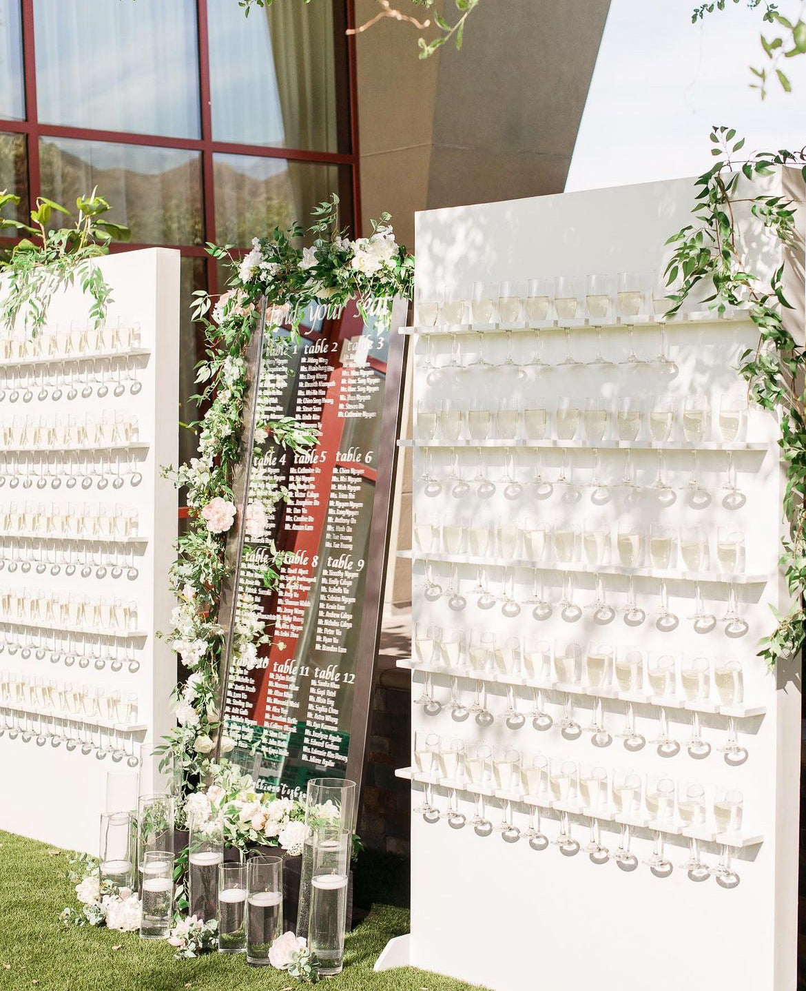 Champagne Walls with Custom Signage