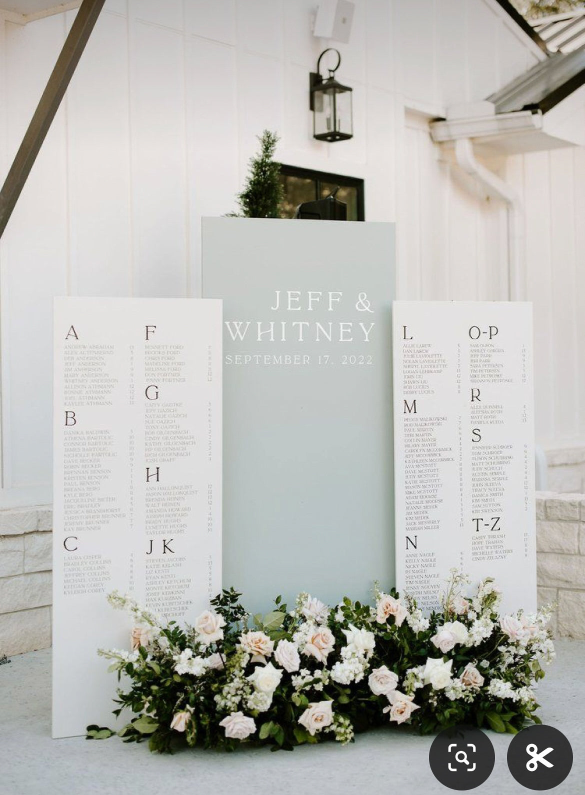 Three Piece Welcome Sign and Seating Chart Combo